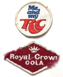 Vintage 2 Stück - Royal Crown Cola Aufnäher 3,5" & Me and My RC Patch 2,5" - Bild 1 von 5