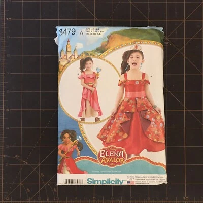 SEWING PATTERN 8479 A Girls Costume Princess Elena of Avalor Dress Simplicity - Image 1 of 2