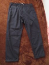 NWT Octobre Editions Mens Navy Wool Blend Pleated Front Chino Pants 33 (34x28)