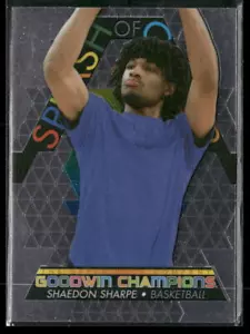 2022 Upper Deck Goodwin Champions #SCP21 Shaedon Sharpe Splash of Color Platinum - Bild 1 von 2