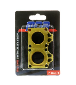 Suzuki DRZ 400 2005 - 2014 Axle Adjuster Blocks MDR Hardware Yellow - Picture 1 of 2