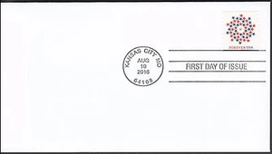 US 5130 Patriotic Spiral (from coil) CDS FDC 2016 - Picture 1 of 1