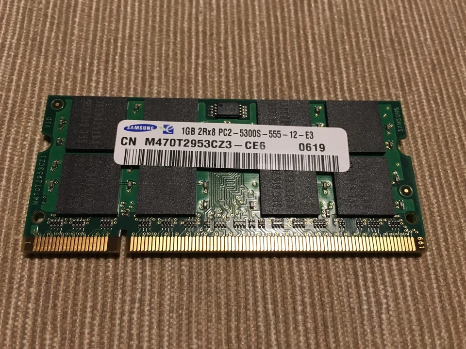 1GB SODIMM Samsung Notebook M470T2953CZ3 - CE6 5300S-555-12-E3 - Image 1 of 1