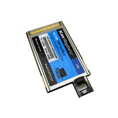 3Com Megahertz 10/100 Lan Cardbus PC Karte Mit Xjack Stecker 3CXFE575CT Pcmcia - Bild 1 von 3