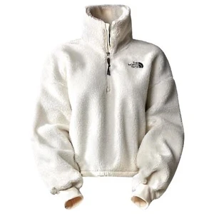 The North Face Womens Platte Sherpa High -Pile Long Sleeves Fleece Jacket White - Picture 1 of 3