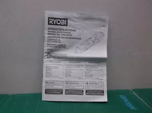 Destornillador de litio Ryobi 4 voltios manual HP34L - Imagen 1 de 2