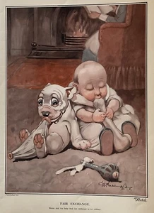Antique Bonzo Book, Being the Third Studdy Dogs Portfolio w/Silly Puppy, Animals - Picture 1 of 16