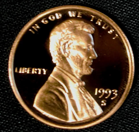 1993-S San Francisco Mint Lincoln Memorial Cent Proof Cover