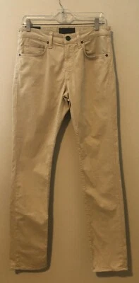 J Brand Kane прямой крой двойной плетение саржи желтовато-коричневый брюки мужской размер 30/34 новый с Ярлыками - Изображение 1 из 4