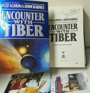BUZZ ALDRIN Autographed Book ENCOUNTER WITH TIBER SIGNED HC JSA COA + PHOTO!!! - Picture 1 of 5