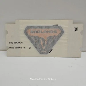 OEM Ford Badlands Emblem M2DB S000A72-FD New Badge Decal Authentic Logo - Picture 1 of 3