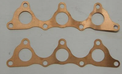 MITSUBISHI PAJERO/TRITON V6 HEADER EXTRACTOR MANIFOLD GASKET 6G72 COPPER - Image 1 of 2