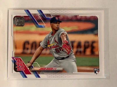 #535 Johan Oviedo Rookie St Louis Cardinals 2021 Topps Series 2 Baseball Card - Image 1 of 2