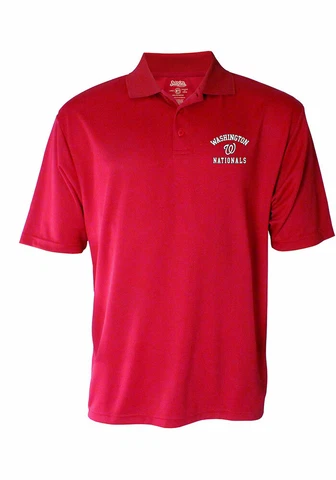 Washington Nationals MLB Men's Red Short Sleeve Polo, Size Large - NWT Cover