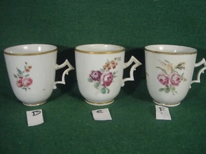 c1750 Doccia Cups Italian 18thc Porcelain Italy Antique 18th century Ginori - Picture 1 of 18