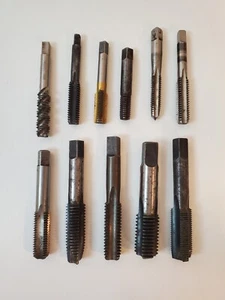 Lote De 11 Grifos Maquinista 3 4 Flautas Espirales Varios Tamaños Marcas Desconocidas - Imagen 1 de 8