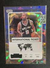 2021-22 Panini Contenders Tony Parker Cracked Ice International Ticket Spurs HOF