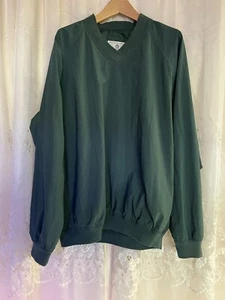 Vintage Grand Slam Men's Size M Hunter Green Pullover Wind/Rainwear Golf Jacket - Picture 1 of 7