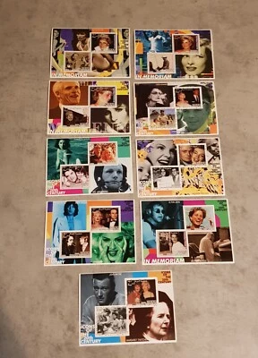 REPÚBLICA SOMALI- 2001 -CELEBRIDADES-WINSTON CHURCHILL-M.DIETRICH -12 M/FOLHA SEM MARCA DE CHARNEIRA - Imagem 1 de 2