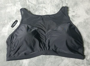 Top de bikini ADORE ME negro malla cuello redondo | Talla 3X - Imagen 1 de 13