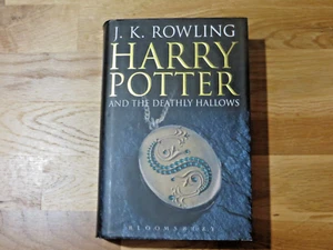 Harry Potter And The Deathly Hallows Hardback 1st Edition Book Adult Cover - Picture 1 of 8