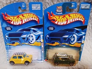 Hot Wheels Mini Cooper LOT 2000 First Editions (090) & 2002 Anniversary Ed (200) - Picture 1 of 14