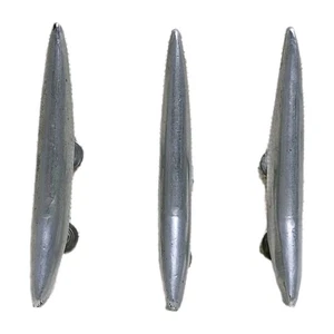 Lote 3 tiradores de cajón atómicos modernos de mediados de siglo vintage 3" plata - Imagen 1 de 8