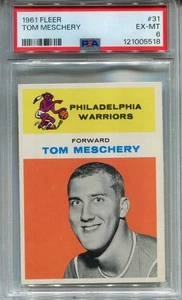 1961 Fleer #31 Tom Meschery PSA 6 EX-MT Philadelphia Warriors - Picture 1 of 2