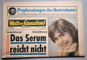 Rarität - WELT AM SONNABEND vom 16. 3. 1957; Anastasia, Prinz Eisenherz - Bild 1 von 2