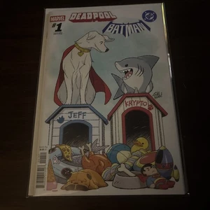 Marvel / DC: Deadpool / Batman #1 Gurihiru Jeff / Krypto Cover E Nm - Picture 1 of 6