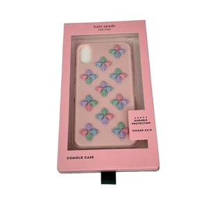 Custodia telefono donna Kate Spade silicone vanga fiore per custodia iPhone X/XS - Foto 1 di 9