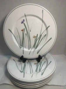 6 Studio Nova Sketchbook 10 1/2 Inch Dinner Plates Very Nice 2091 - Picture 1 of 7