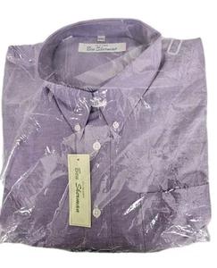 Ben Sherman Original Shirt XL Size 18 Inch Collar Mauve Button Down Collar New - Picture 1 of 4