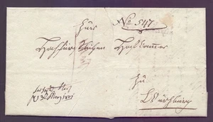 Vorphilabrief Faltbrief Baden 1801 mit kleinem L1-Stempel ADELSHEIM (662) - Bild 1 von 4