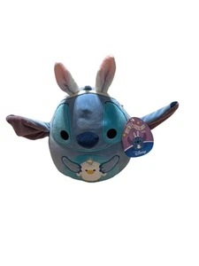 Squishmallow Kellytoy Plush Disney Stitch with Bunny Ears 8" Easter 2024 NWT - Picture 1 of 9