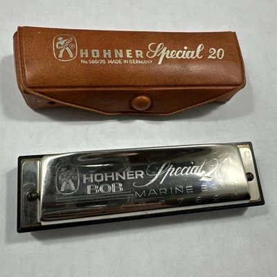 Vintage Hohner Special 20 Harmonica #560/20 Marine Band Made In Germany And Case - Image 1 of 4