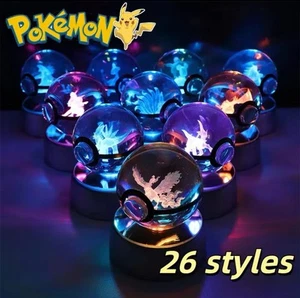 Pokémon Ball Pokeball Premium Globe LED Light Night Light Kids Or Adult Gift - Picture 1 of 24