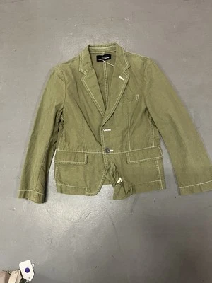 Chaqueta Blazer Comme Des Garcons 2011 Verde Lona  Foto 1 de 3