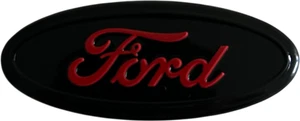 Red on black Steering wheel badge Ford - Picture 1 of 5