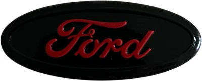 Red on black Steering wheel badge Ford - Image 1 of 4