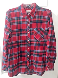 Women’s Vineyard Vines Long Sleeve Relaxed Fit Button Down Plaid Shirt Size 8. - Picture 1 of 8
