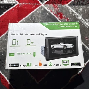 9 Zoll Single DIN Autoradio mit Wireless Apple Carplay, Autoradio UKW Radio Bluetooth - Bild 1 von 10