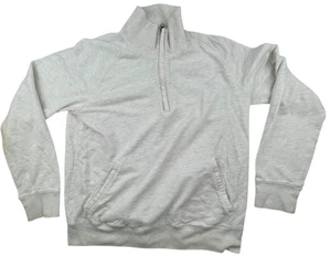 Grayers sportlicher grauer Langarm-Pullover Shirt mit 1/4-Reißverschluss Größe LARGE - Bild 1 von 6
