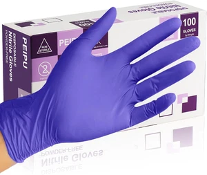 Nitrile Gloves Disposable Cleaning Powder Free Latex Free Non Sterile Gloves  - Picture 1 of 12