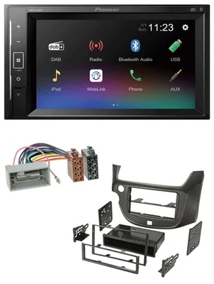 Pioneer DAB MP3 2DIN Bluetooth USB Autoradio für Honda Jazz ab 09 dunkelgrau - Bild 1 von 4