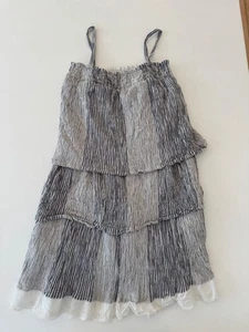GAP Kids XL Stripe Tiered Dress Elastic Waist Casual Dress - Picture 1 of 8