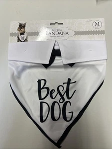 Best Dog Bandana with Bow Tie Wedding Accessories Dog Medium Dog 20-50 Lbs🌟 - Picture 1 of 4