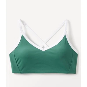Athleta Seabreeze Bikini Top D-DD Size M Green Swimwear Supportive Swim - Picture 1 of 5