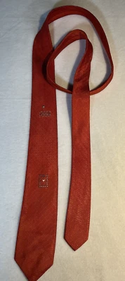 Corbata Skinnyn roja vintage años 60 diseño bordado 54" largo X 2 1/2" ancho Foto 1 de 4