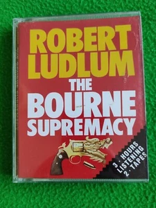 AUDIO BOOK - Robert Ludlum The Bourne Supremacy Read By Darren McGavin X2 Tape - Picture 1 of 3